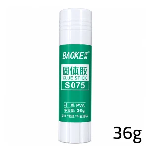 BAOKE PVA Glue Stick Clear White Strong Adhesive Non-Toxic Odorless Twist-Up Paper Glue for School Office Home and Crafts  36  grams (S075)